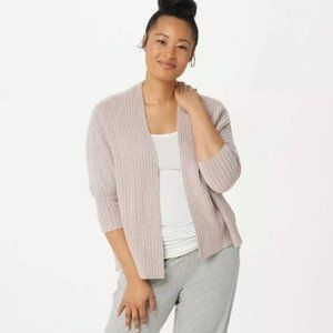 BAREFOOT DREAMS | CozyChic Lite Shrug Rose Kimono Cardigan Sweater Size S/M